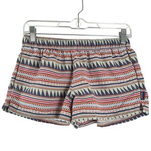 Patagonia Barely Baggies Shorts Womens XS Belay Stripe Desert‎ Sage SS-1878